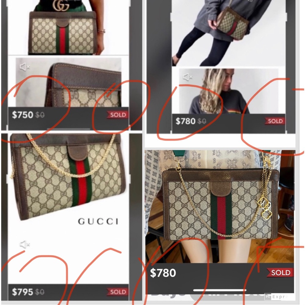 ❗️SOLD❗️Gucci Ophidia 11” 🌺Clutch 🌺Crossbody🌺FAB 🌺Great cond NO BAD ODORS💯 - Picture 17 of 17